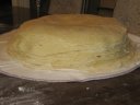 After several hours, a finished pile of Lefse!