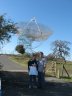 Along the hike is a large radio-telescope of Stanford's, known as 