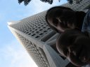 David is impressed with San Francisco's tallest building, the Transamerica Pyramid.